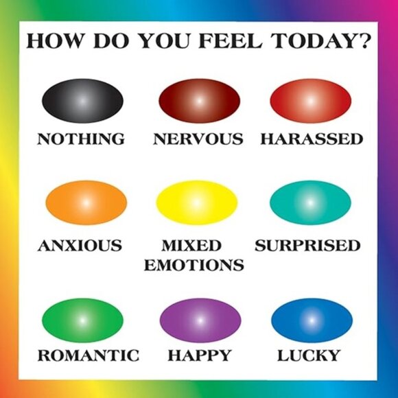 Vintage Enamel Mood Ring Band 1970 -Size 4 - Picture 5 of 5